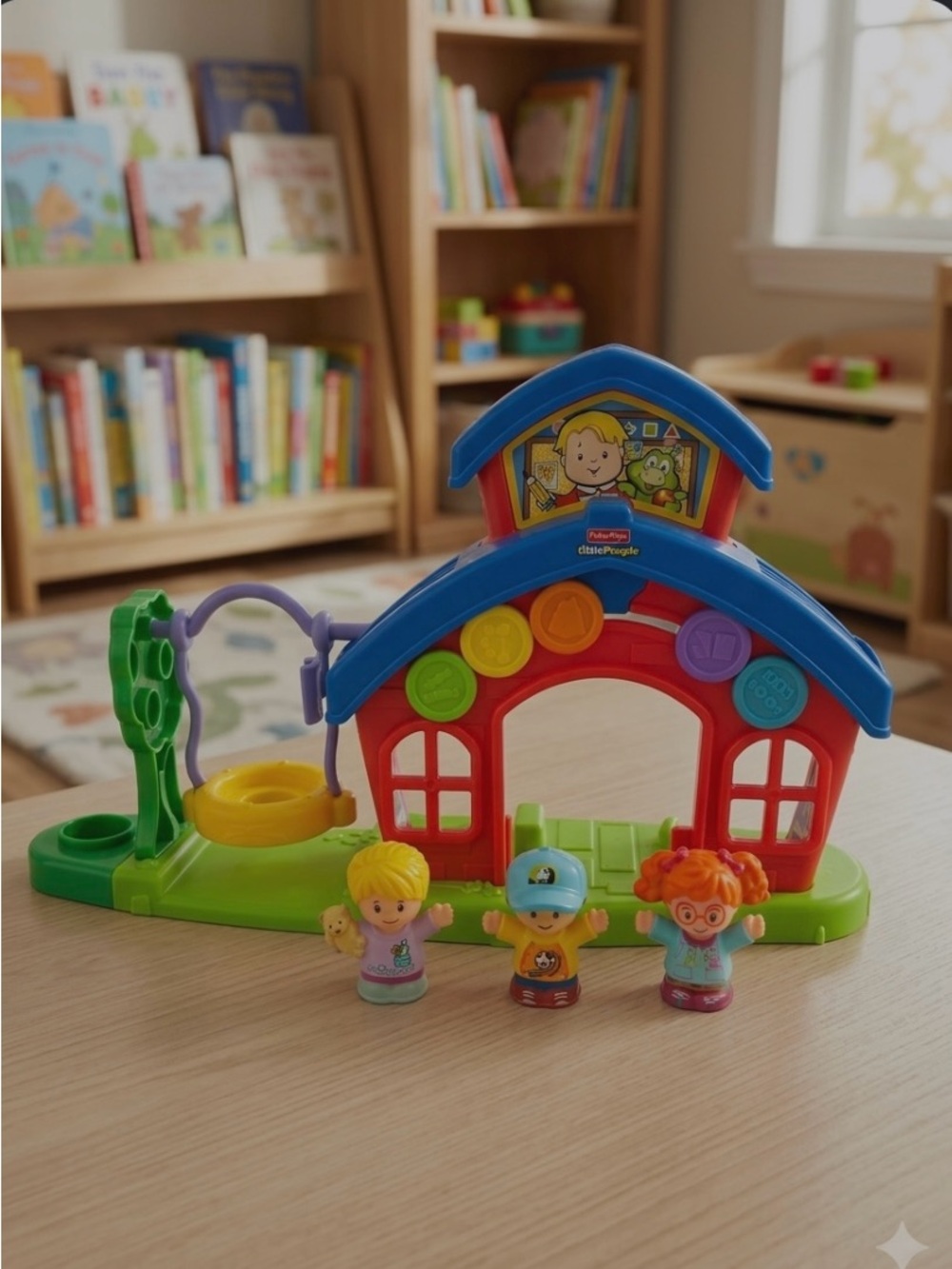 School house play- swing preschool fisher price little people lot girl boy toy